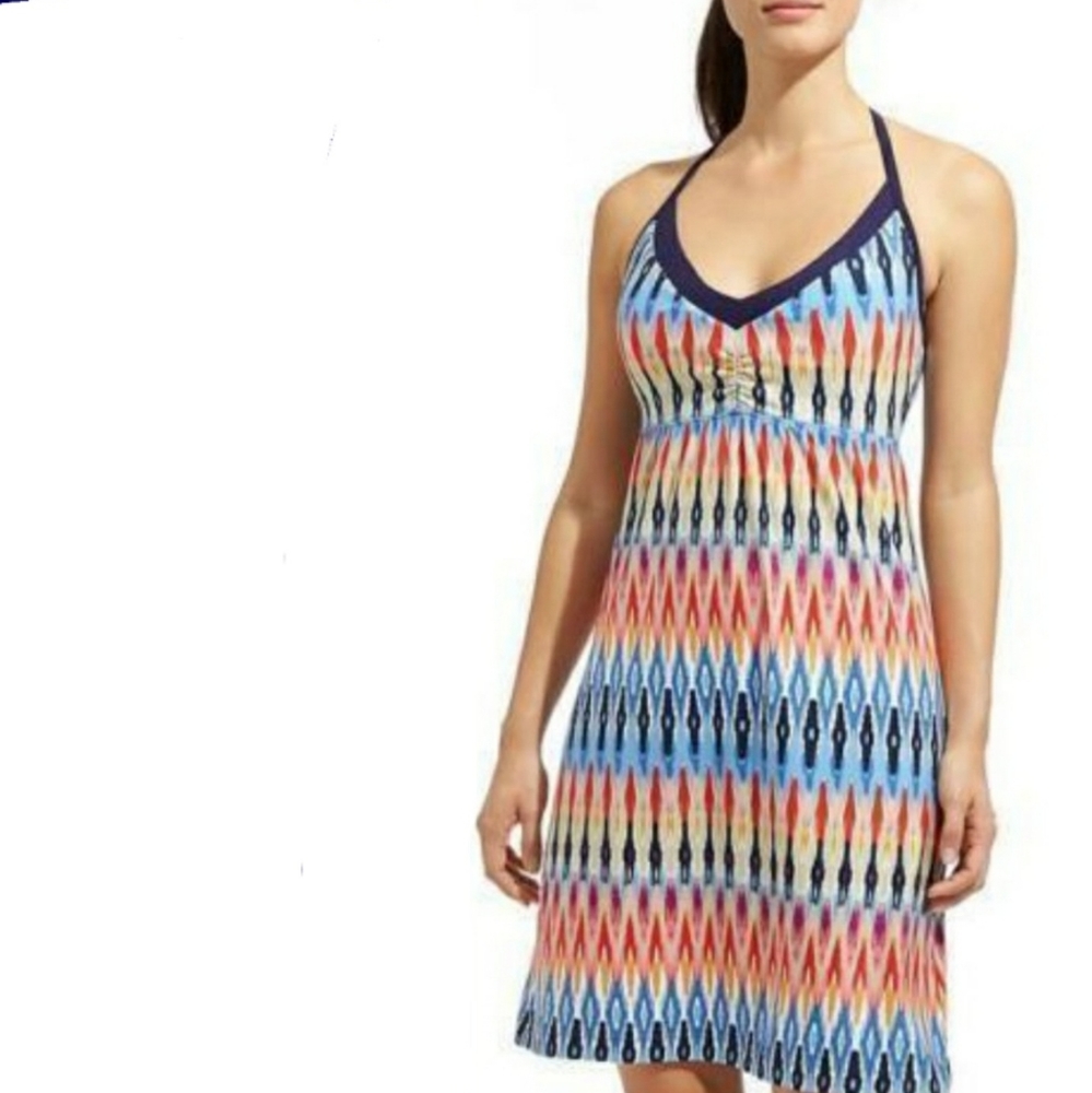 Athleta Multicolor Printed Restoration Dress Xs - image 1